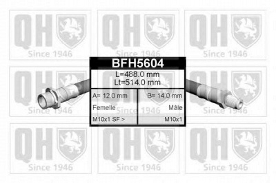 QUINTON HAZELL bfh5604 -  Тормозной шланг